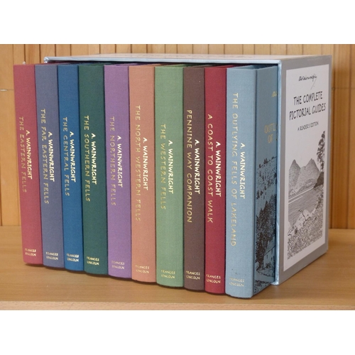 8 - A boxed set of 10 books 'The Complete Pictorial Guides - a Reader's Edition' by A Wainwright.