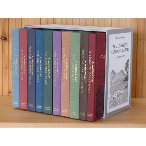 20 - A boxed set of 10 books 'The Complete Pictorial Guides - a Reader's Edition' by A Wainwright.