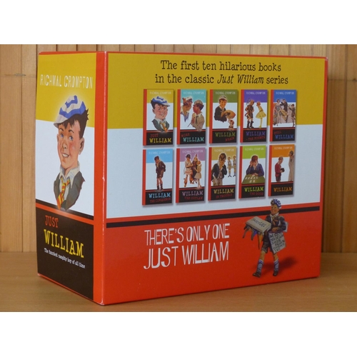 26 - Boxed set of10 'Just William' books by Richmal Crompton.
