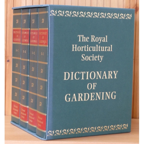 36 - Boxed set of four books 'The Royal Horticultural Society Dictionary of Gardening'.