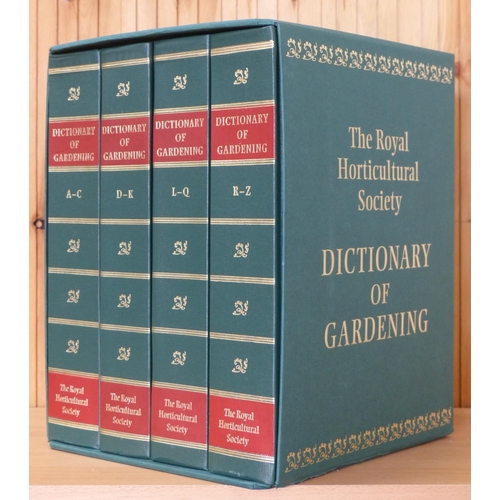 38 - Boxed set of four books 'The Royal Horticultural Society Dictionary of Gardening'.