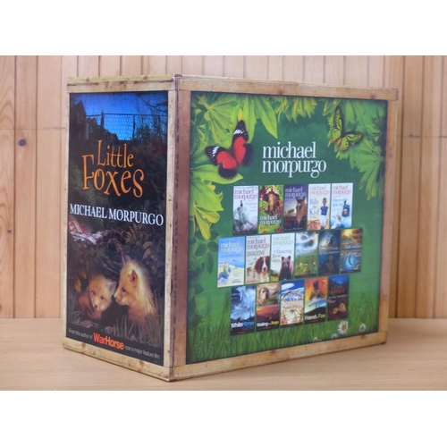 39 - Boxed set of 16 books by Michael Morpurgo.