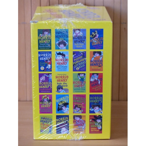 51 - An unopened boxed set of 20 'Horrid Henry Big Bad Box' books by Francesca Simon