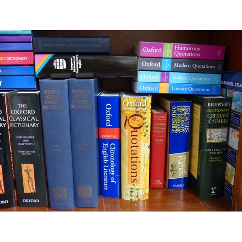 59 - A very large lot assorted dictionaries to include 2 The Oxford Classical Dictionary, Oxford Dictiona... 