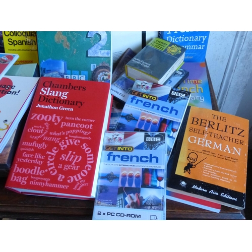 A large lot of assorted Language interest books