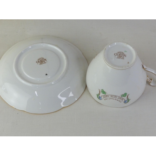 13 - A Grafton bone china Commemorative cup and saucer, celebrating King Edward VIII coronation.