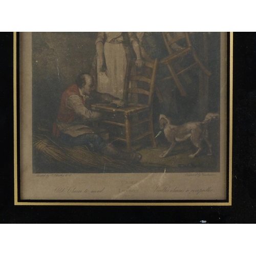 22 - A framed Cries of London print, 'Old Chairs to Mend'.