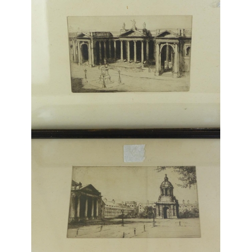278 - A pair of antique framed engravings, measuring 21xm x 28cm and 28cm x 19.5cm.