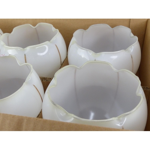 293 - Set of six vintage lamp shades.