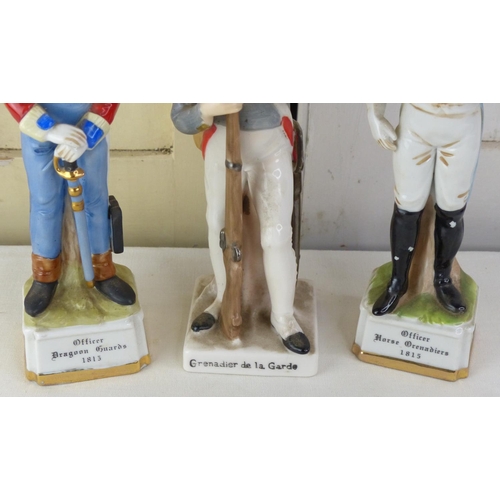 298 - Three military figures - Officer Dragoon Guards 1813, Grenadier de la Garde and Officer Horse Grenad... 