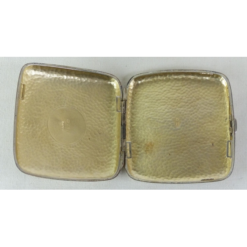 erotic cigarette case case. scene M&C Silver w Hidden Erotic