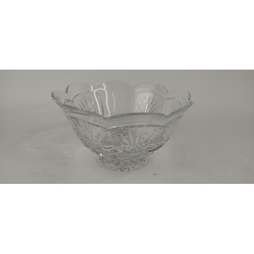 370 - A Waterford Crystal fruit bowl. 24cm in diameter