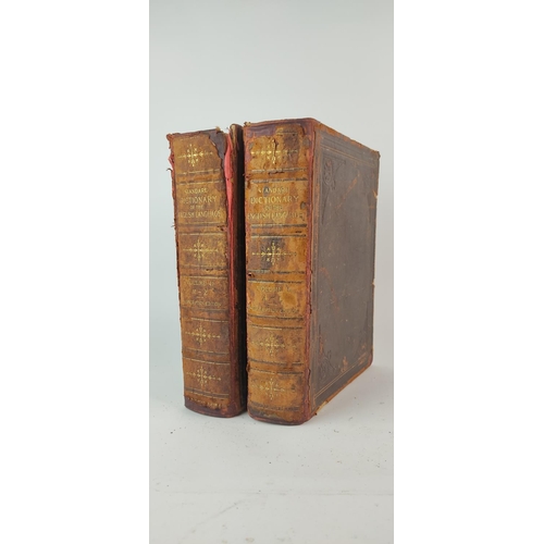 378 - Two antique volumes I & II 'Standard Dictionary of the English Language'.