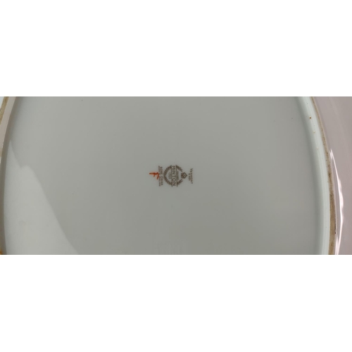 412 - Two antique platters.