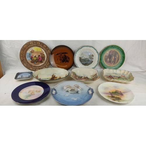 418 - A large assortment of ceramics to include cabinet plates & more.