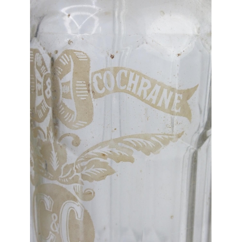 15 - A large antique advertising soda syphon, 'Cantrell & Cochrane'.