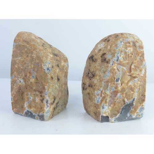 23 - A pair of Crystal/ Quartz bookends.