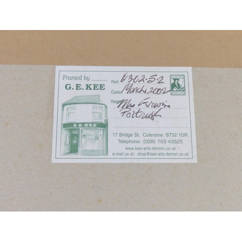 27 - An original framed watercolour painting by Irish Artist, Frank Hargy. 47x58cm