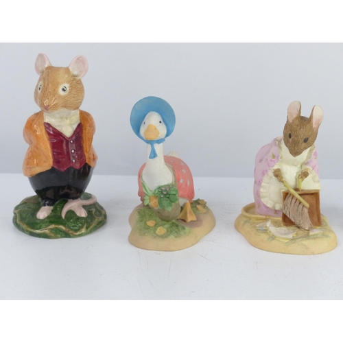 35 - A collection of 5 Beatrix Potter figures, to include Royal Doulton & more.