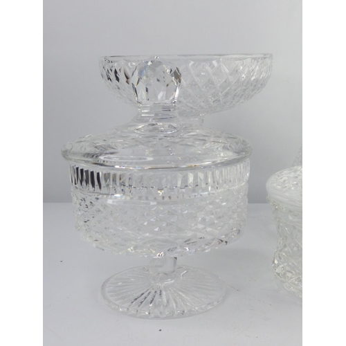 9 - A collection of Tyrone and other crystal to include decanters & more.