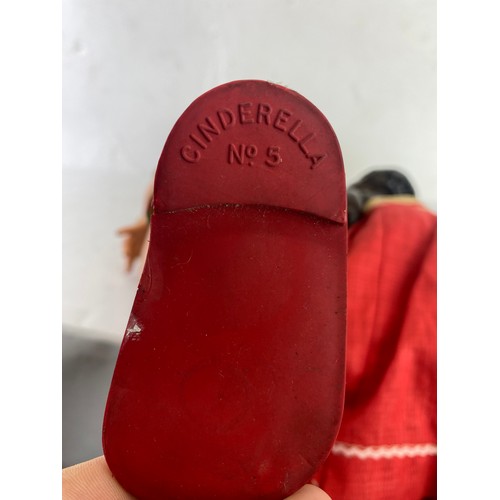 41 - 2 antique/ vintage dolls. Measuring 63cm and 33cm tall.