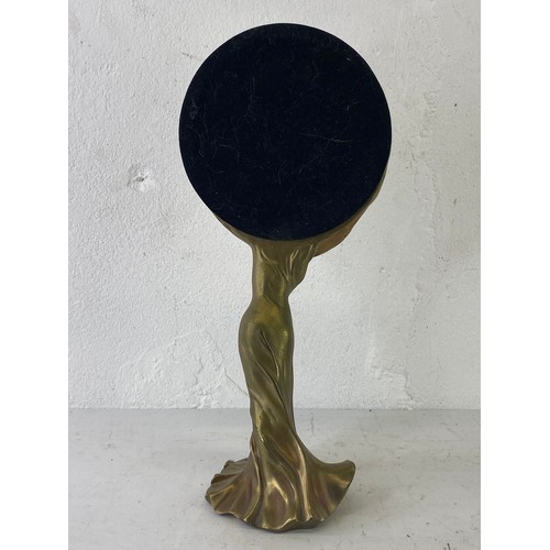 49 - An Art Nouveau style freestanding mirror, 34cm.