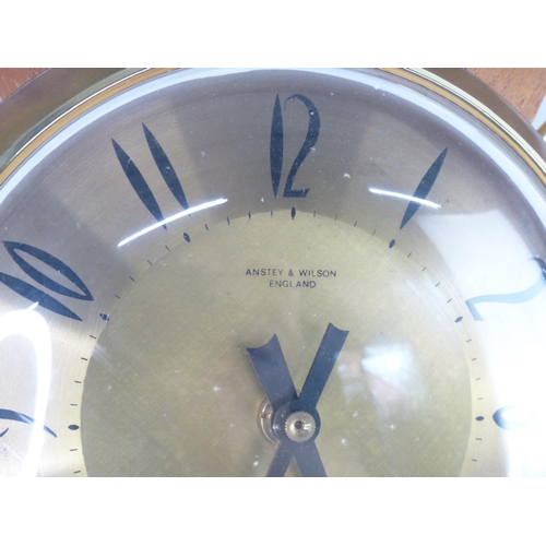 37 - A stunning vintage/ Mid Century sunburst wall clock by Anstey & Wilson - England. (a/f), 64cm.