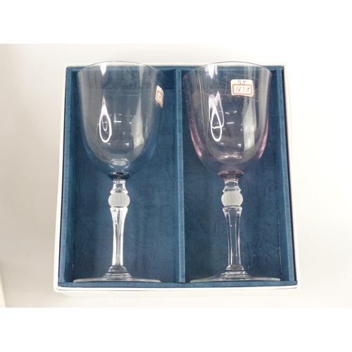 54 - A collection of boxed Noritake crystal ware.