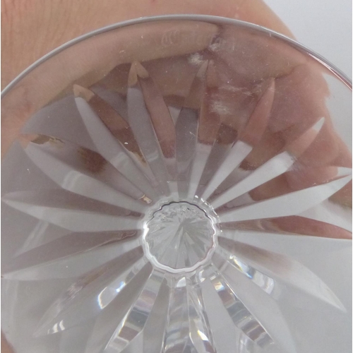 58 - A stunning set of six Waterford crystal champagne saucers.