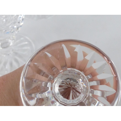 59 - A stunning set of five Waterford crystal sherry glasses.