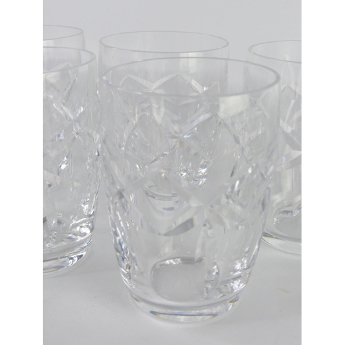 60 - A stunning set of five Waterford crystal tumblers.