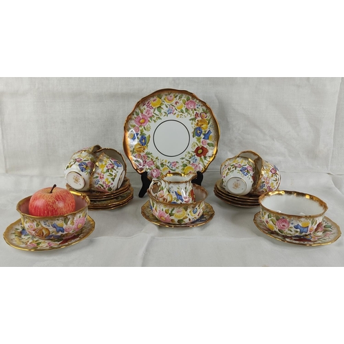 A stunning antique Hammersley & Co bone china tea set.