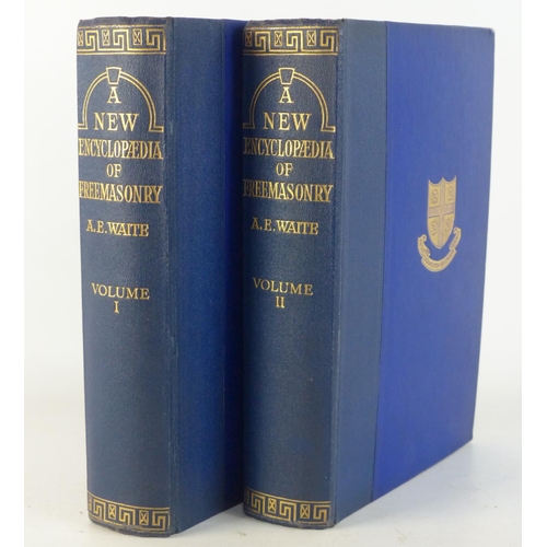 A rare set of two antique volumes I & II 'A New Encyclopaedia of Free Masonry, by A E Waite.