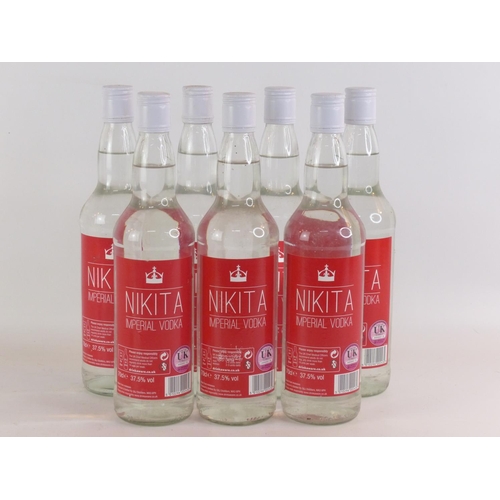 84 - Seven bottles of Nikita Imperial Vodka.