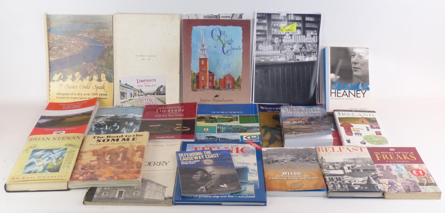 A large collection of Irish interest books to include Defending the ...