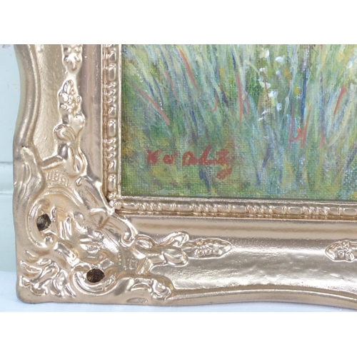 33 - A small framed oil painting, 'Morning Lough, Ballinhad, Connemara', signed K O'Doherty, 31cm x 26cm.