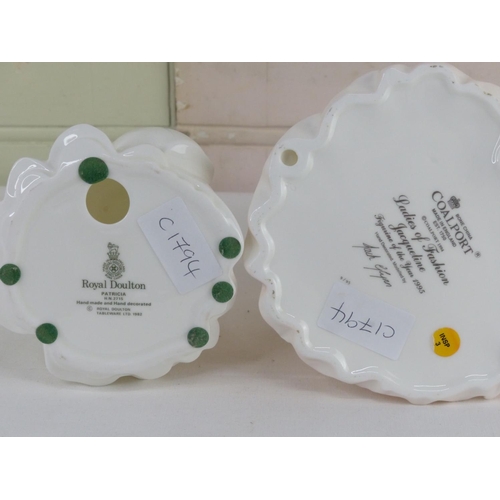 34 - A Royal Doulton 'Patricia' HN2715 and a Coalport 'Ladies of Fashion Jacqueline Figurine of the Year ... 