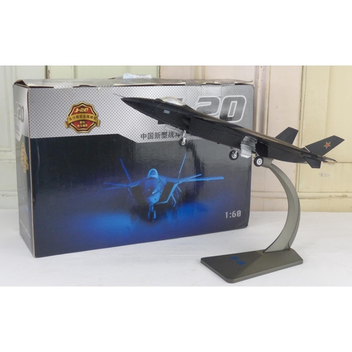 46 - A boxed Chinese New fighter model plane.