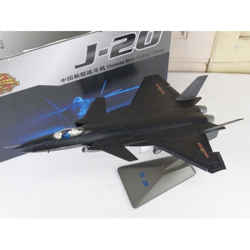 46 - A boxed Chinese New fighter model plane.