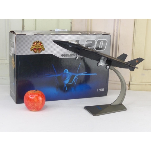 46 - A boxed Chinese New fighter model plane.