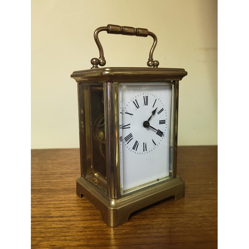 17 - A stunning antique Richard & Co - Paris carriage clock. Measuring approx 10cm