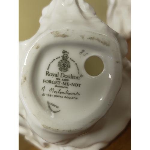 18 - A collection of 4 figures by Royal Doulton & Coalport, to include 'Christmas Day', 'Forget Me Not', ... 
