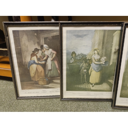 25 - A set of 4 framed prints. Measuring approx 30cm x 23cm
