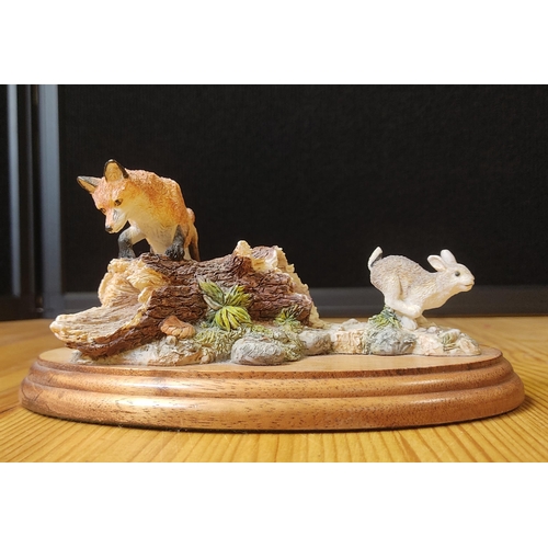 A Border Fine Arts figure, 'Out Foxed'.