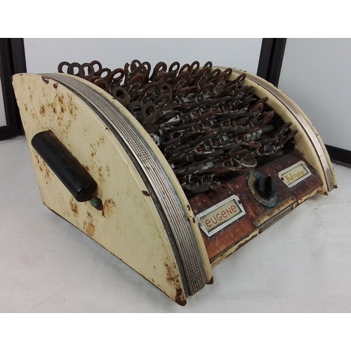 243 - An Eugène “Full-range” tobacco-testing instrument, with multi-spring lever array, dial gauge and con... 