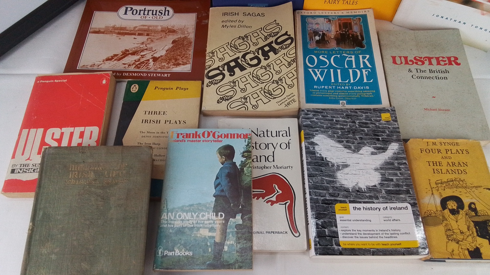 Group of Irish interest books and paperbacks, including Desmond Stewart ...