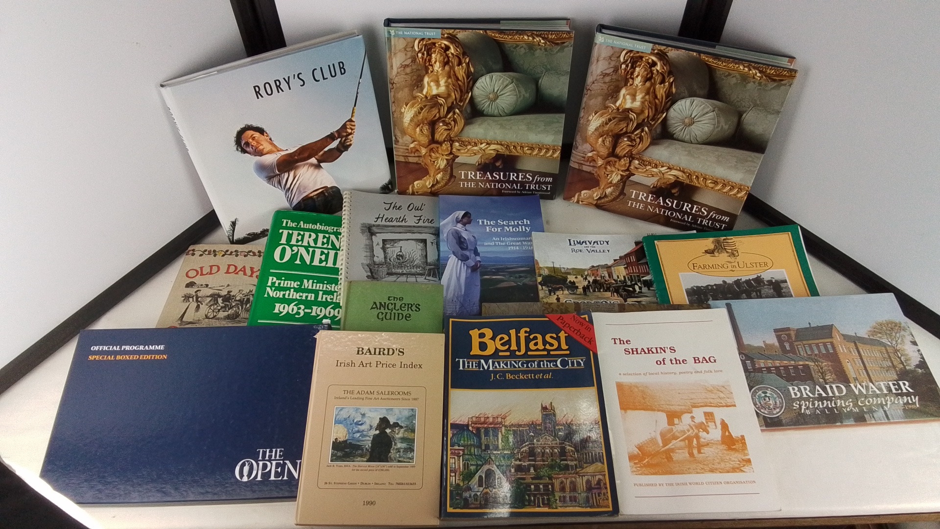 Large lot of Irish interest books and leaflets, including 'Belfast: The ...