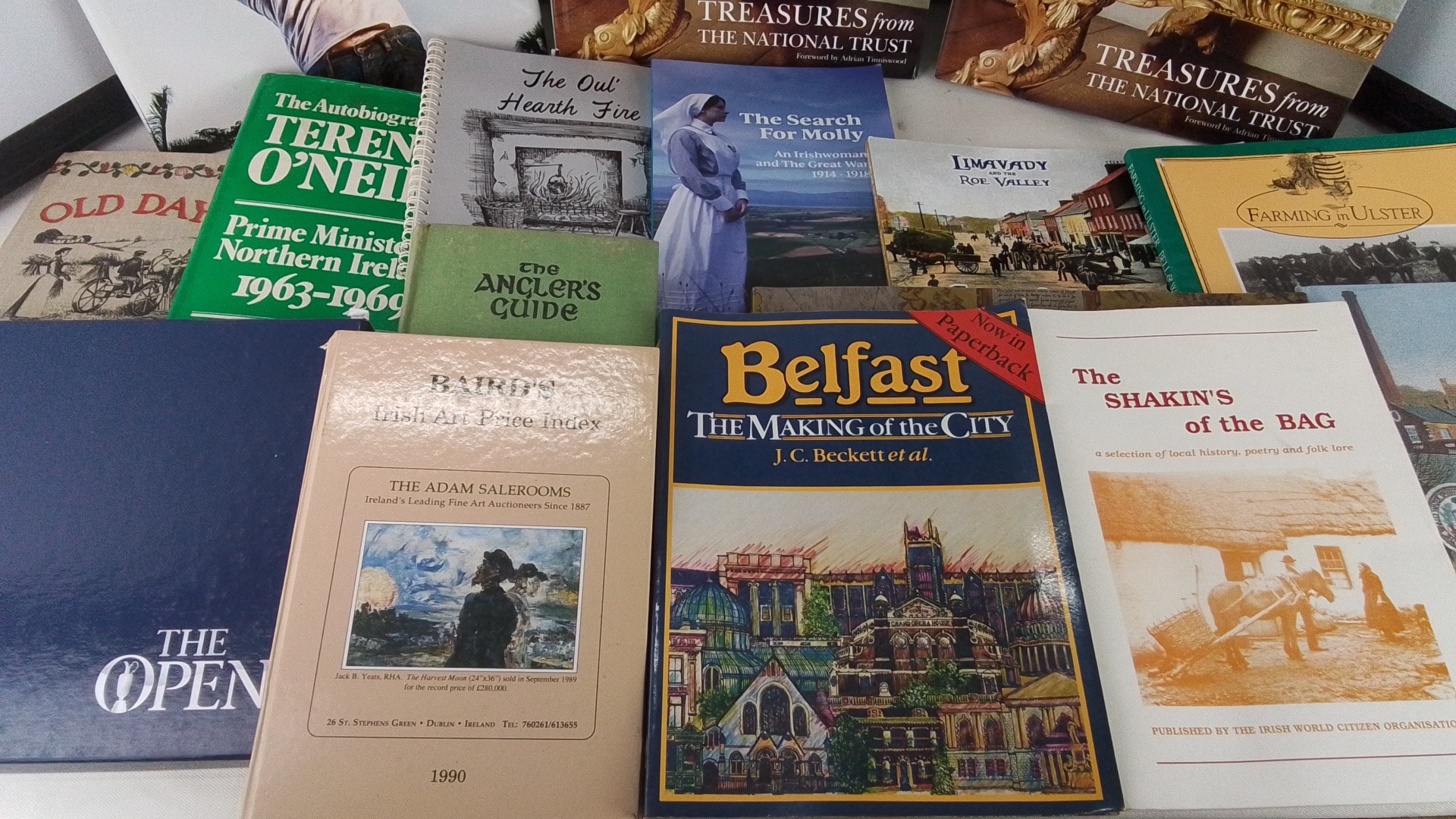 Large lot of Irish interest books and leaflets, including 'Belfast: The ...