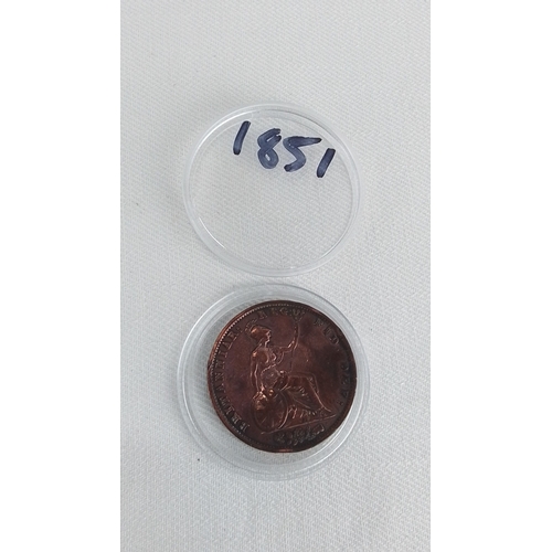 206 - One Victorian copper penny, dated 1854, obverse with laureate head of Queen Victoria and reverse wit... 