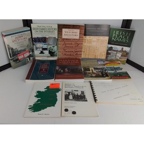A group of Irish genealogy and local-history reference books and ...